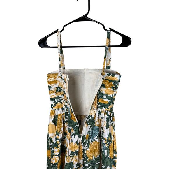 Abercrombie & Fitch Emerson Poplin Wide Strap Midi Floral Dress Women’s XS NWT - Picture 5 of 9